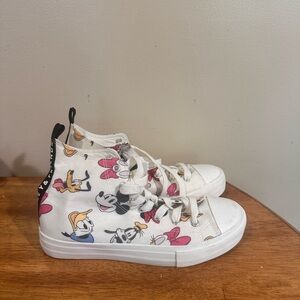 Primark Disney Mickey and Friends high top Sneakers size 8 women